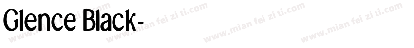 Glence Black字体转换